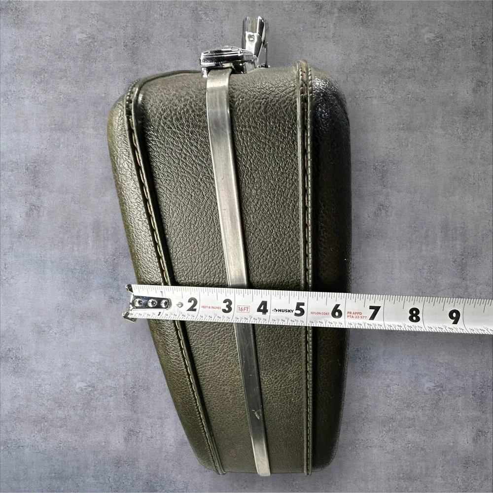 Vintage American Tourister Dark Green Tiara Hard Case‎ Luggage 21 X 15 X 7